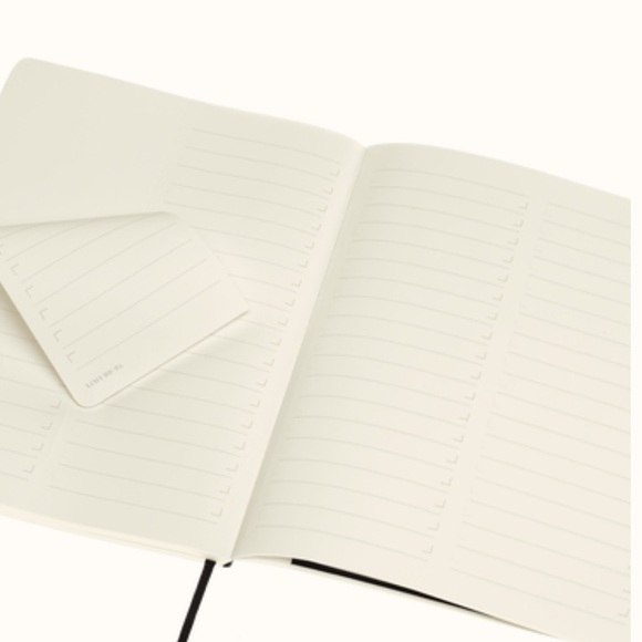 NIB Moleskine Limited Collection Leather Large Ruled Soft Cover Notebook Black - Picture 4 of 6